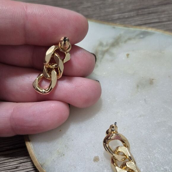 💲6️⃣ Bundled ✔️Gold Oversized Chain Link Earrings  Everyday Jewelery Jewelry - Picture 5 of 6